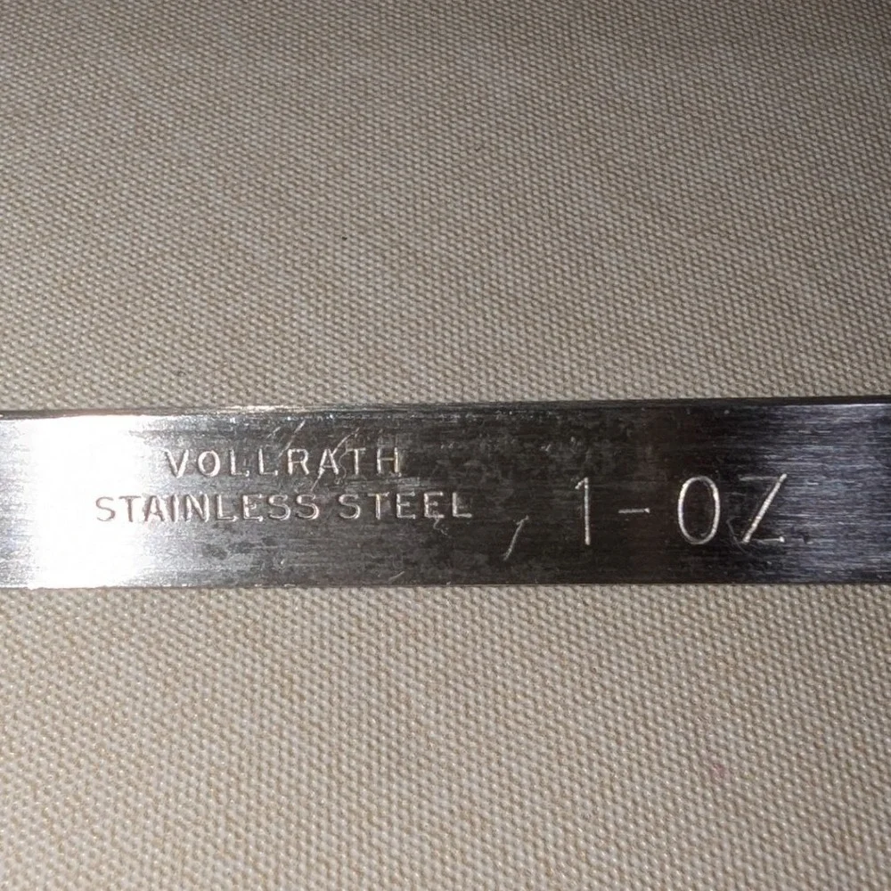VTG Vollrath Ladle Set 1 oz Silver Stainless Steel Hooked Handle 4 Piece Set